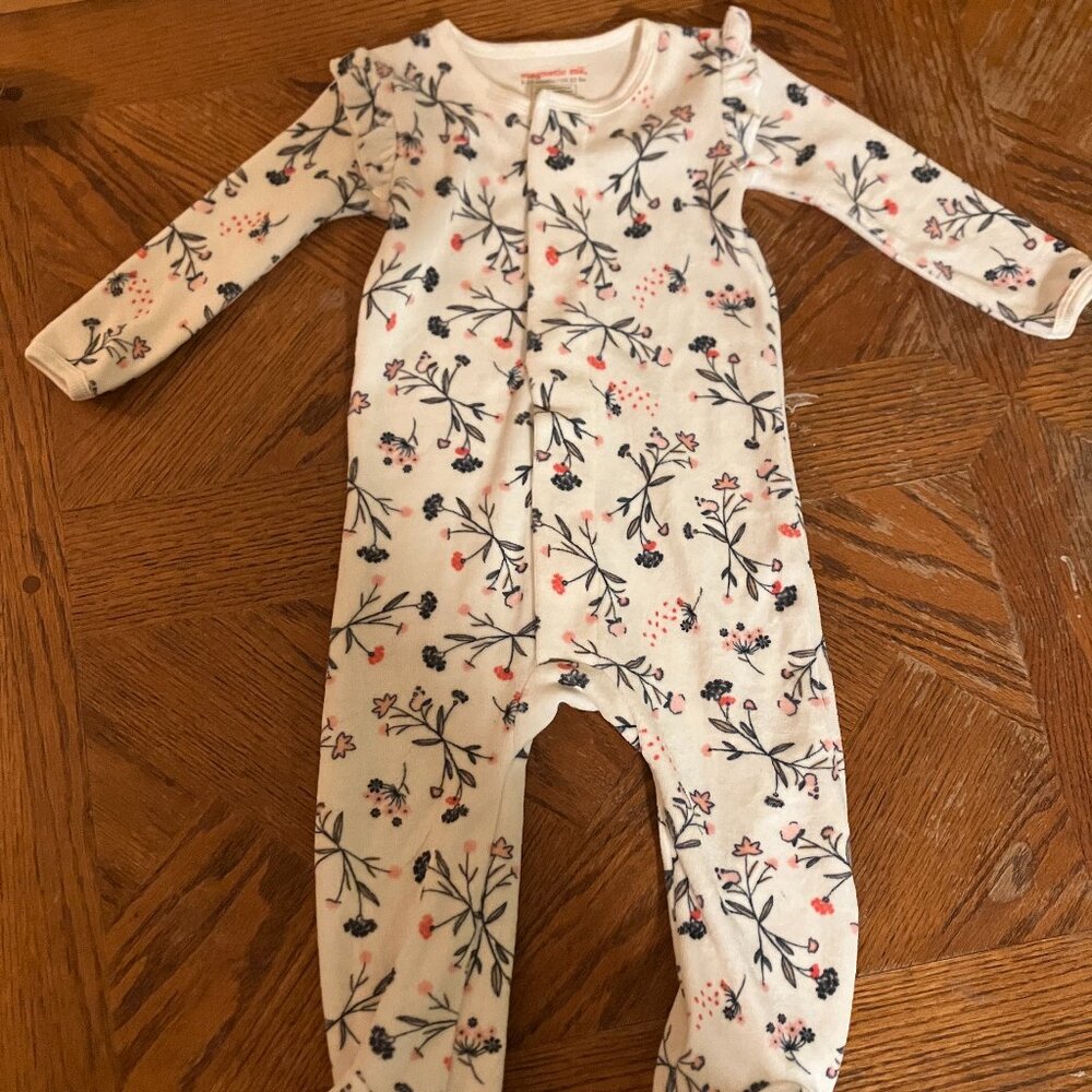 Magnetic Me - Velour Magnetic Footie - 12 months